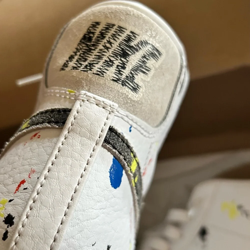 Nike White Sneakers with Colorful Accents